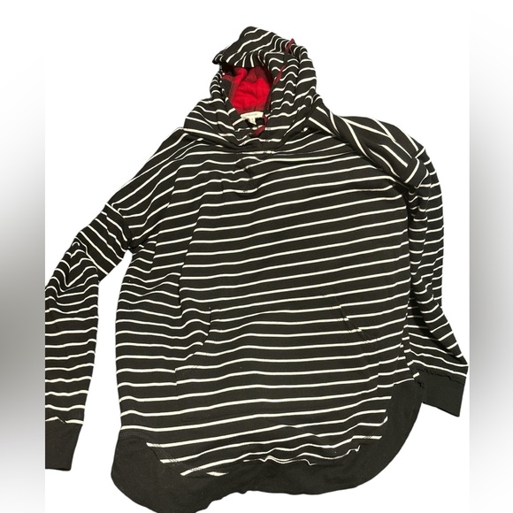 Maurices size extra large black-and-white striped hoodie - Picture 2 of 3